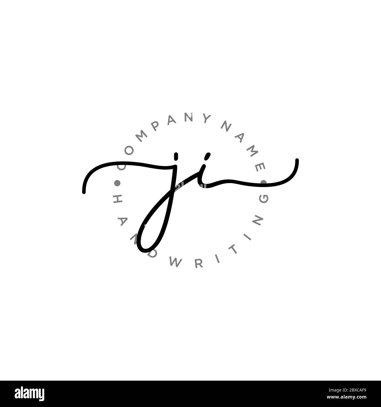 Letter ji logo Stock Vector Images - Alamy