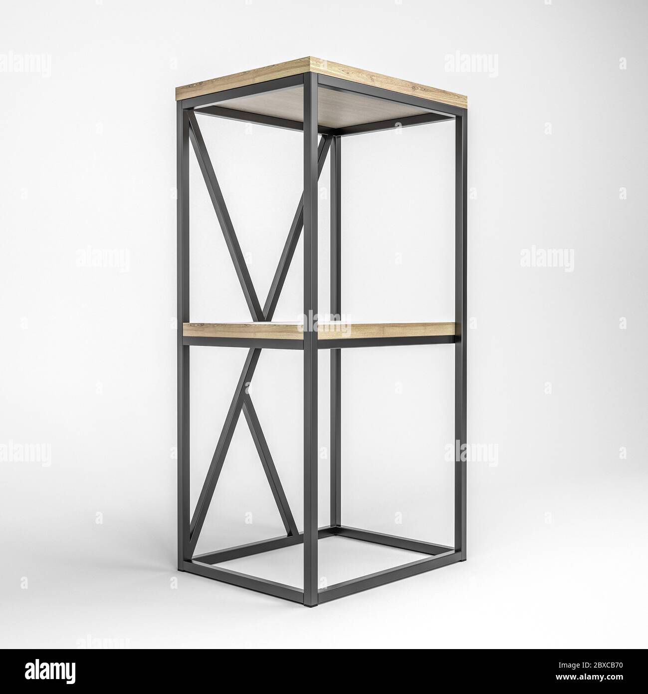 Platform Rack Render 3d render of a modern loft-style rack Stock Photo - Alamy