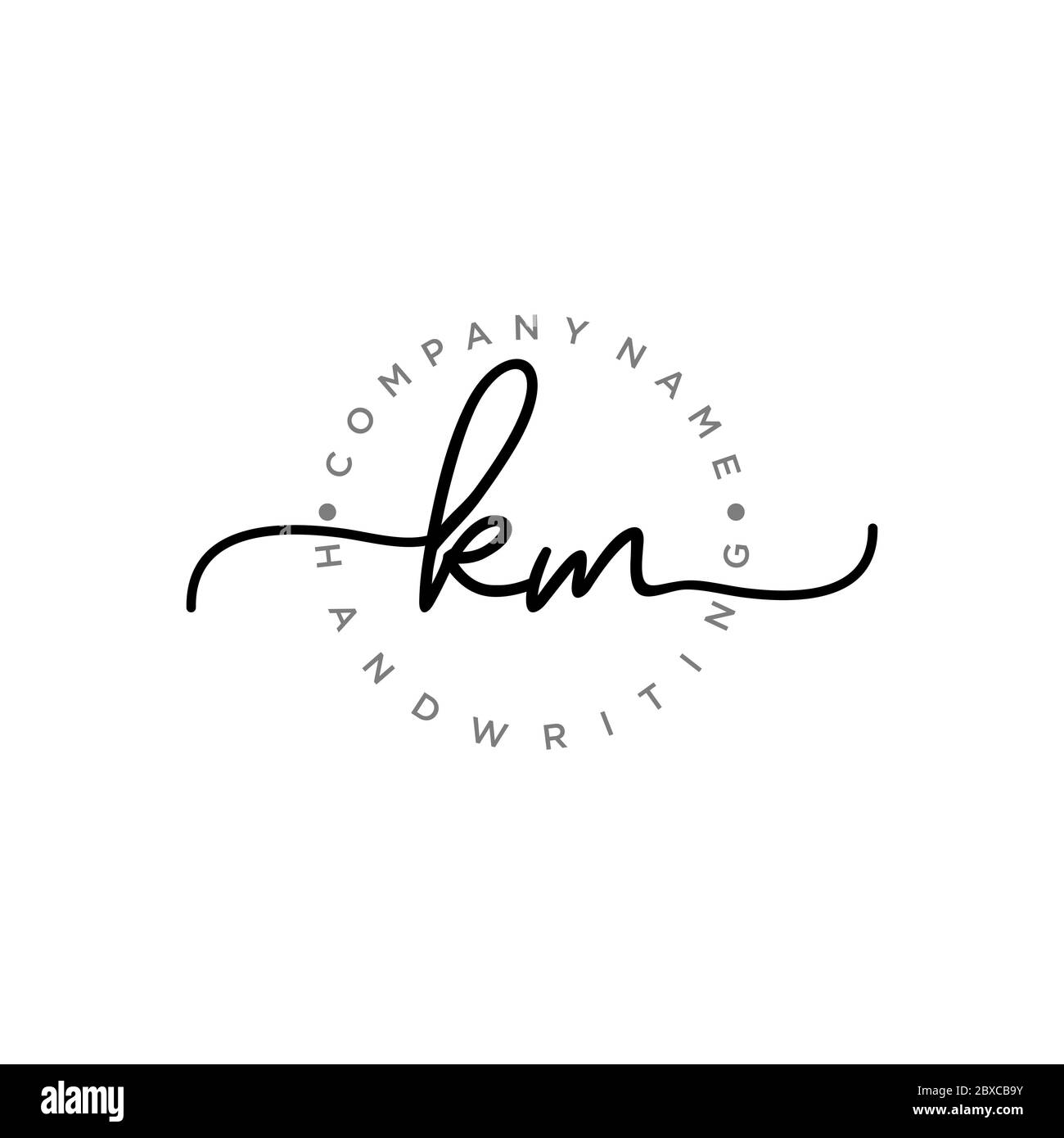 Letter km logo hi-res stock photography and images - Alamy