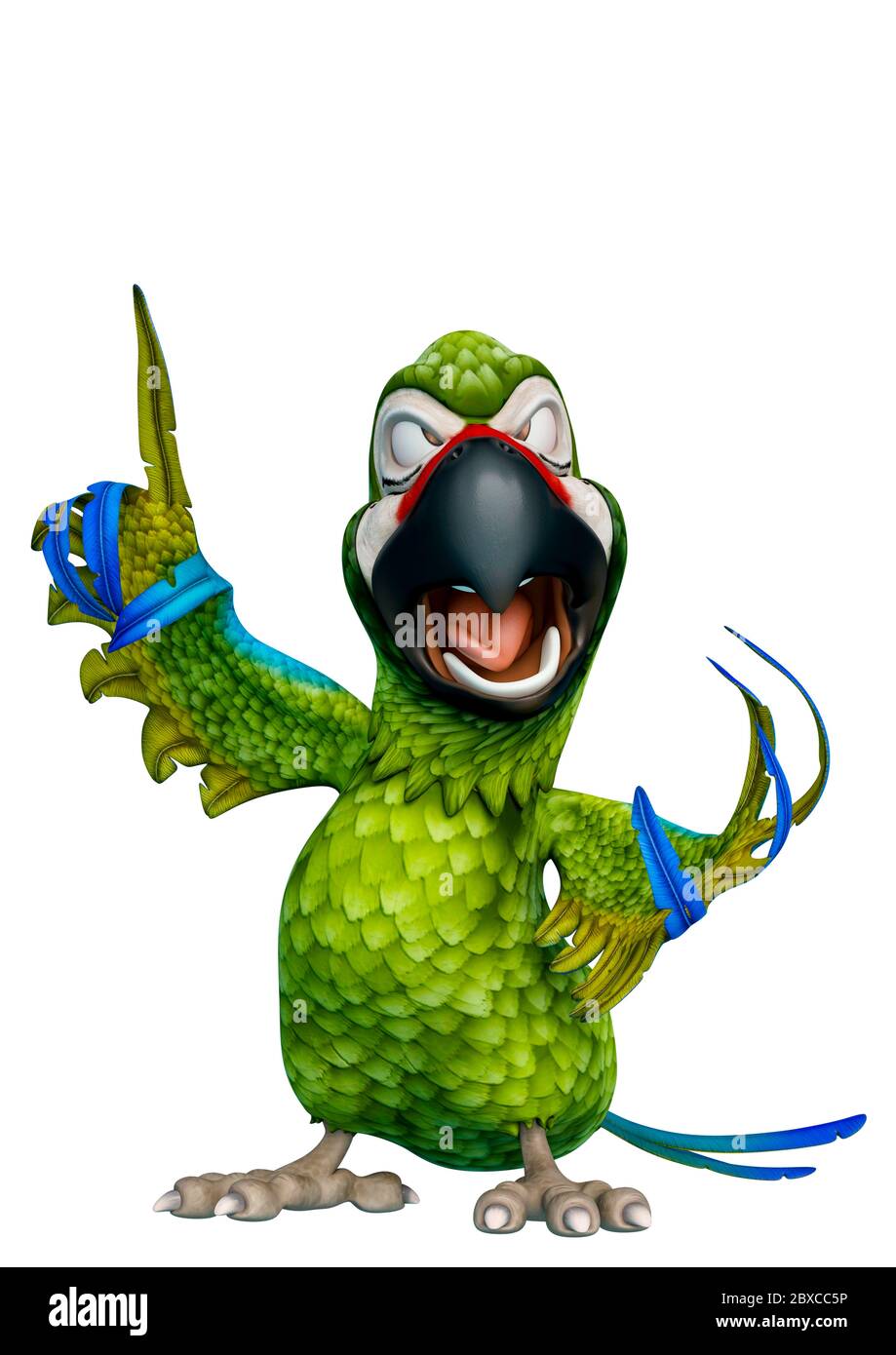 green parrot cartoon in a white background saying hey man now is my ...