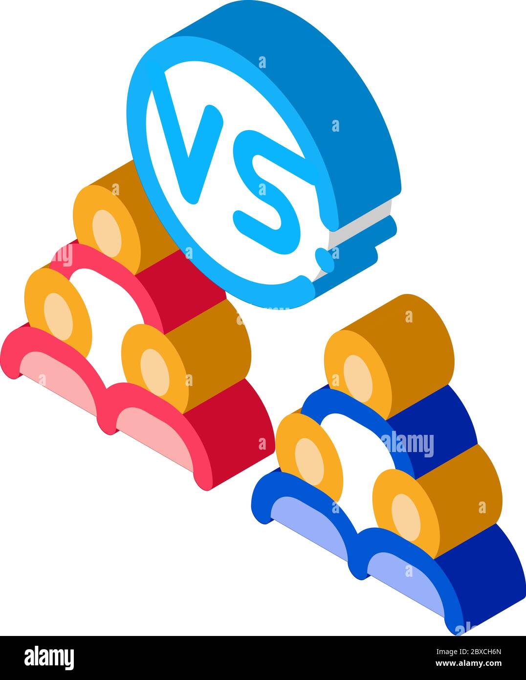 Command Battle Isometric Icon Vector Illustration Stock Vector