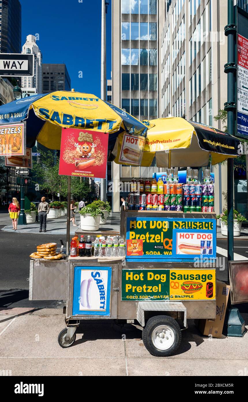 Hot Dog Stand Stock Photo