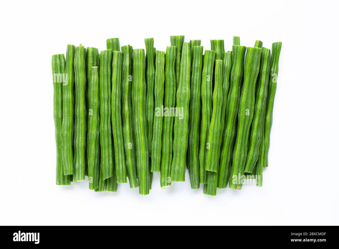 Moringa oleifera isolated on white background. Stock Photo