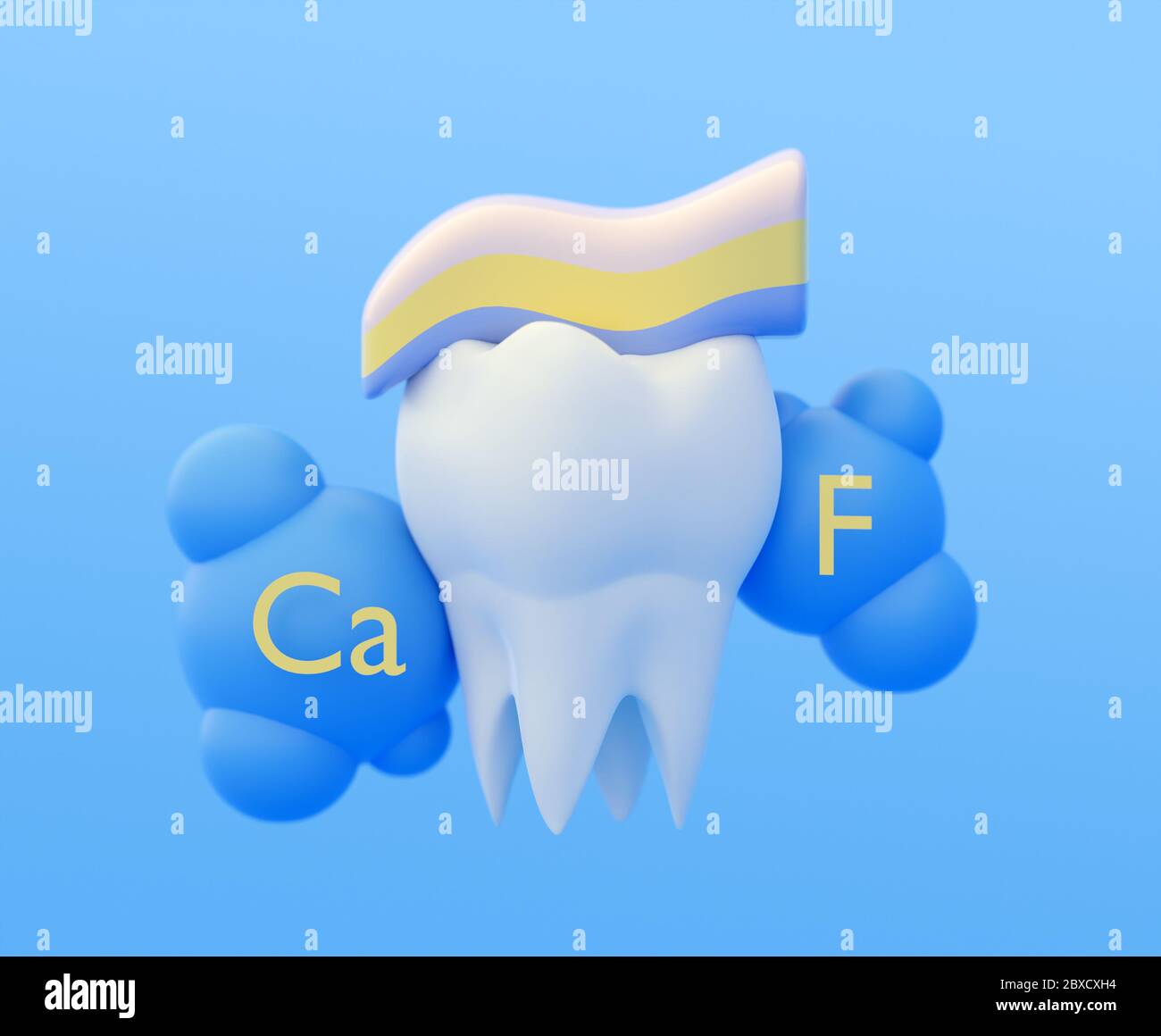 clean white healthy strong tooth molar, calcium and fluoride toothpaste