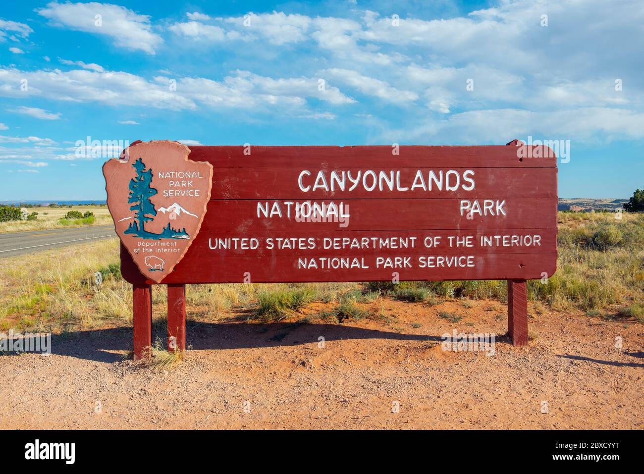 Canyonlands National Park Entrance Entrance Sign Of Canyonlands National Park, Moab, Utah, Usa Stock Photo -  Alamy