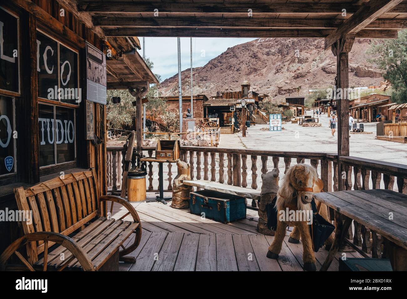Calico Ghost Town in California Stock Photo