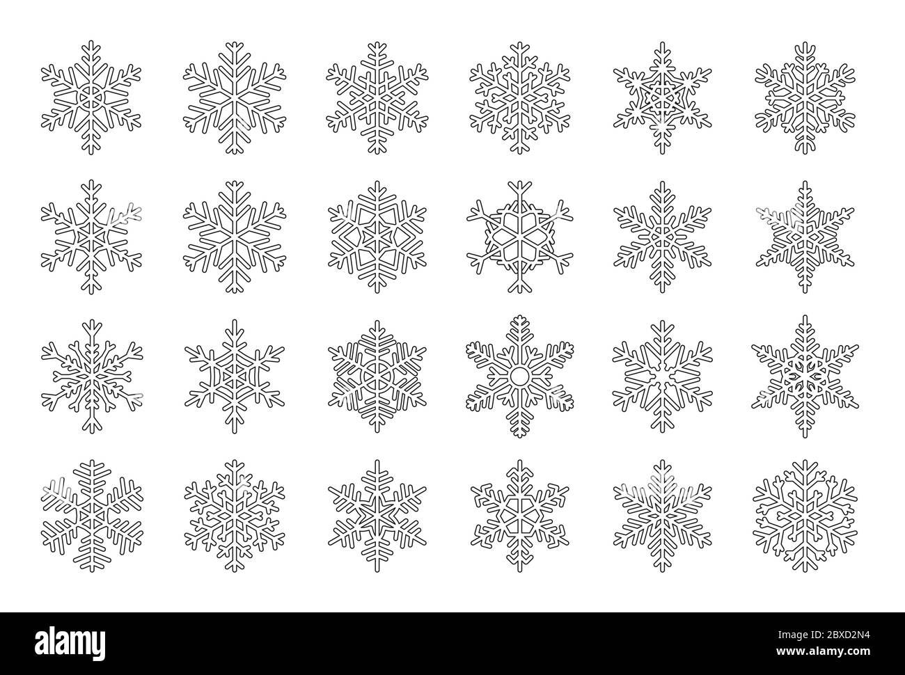 Snowflake Outline Template