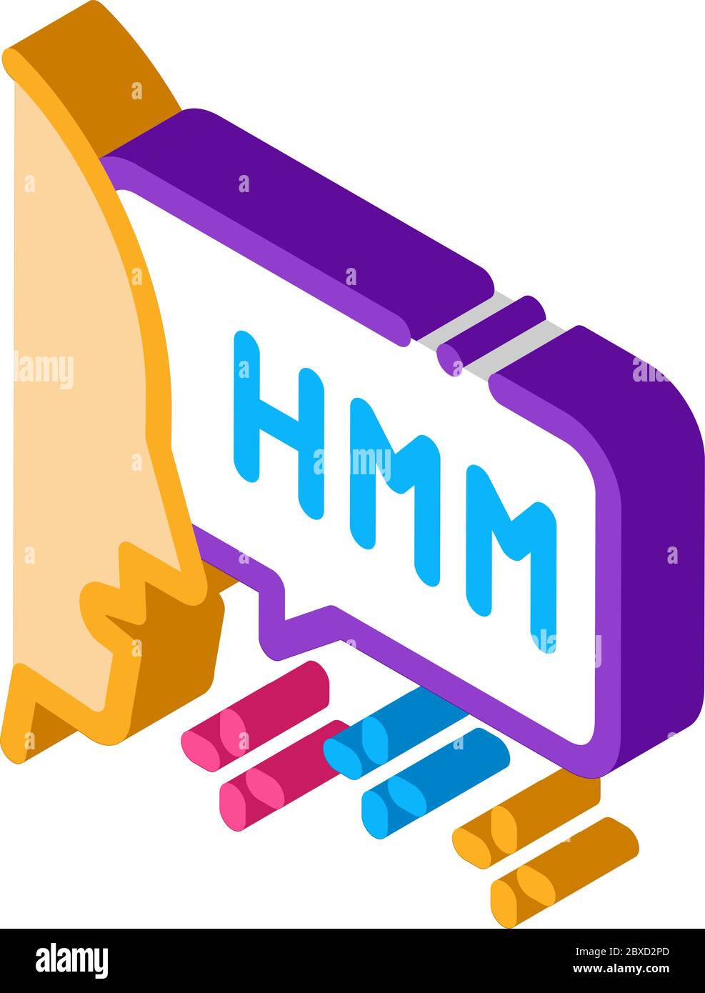 Spell Man Isometric Icon Vector Illustration Stock Vector