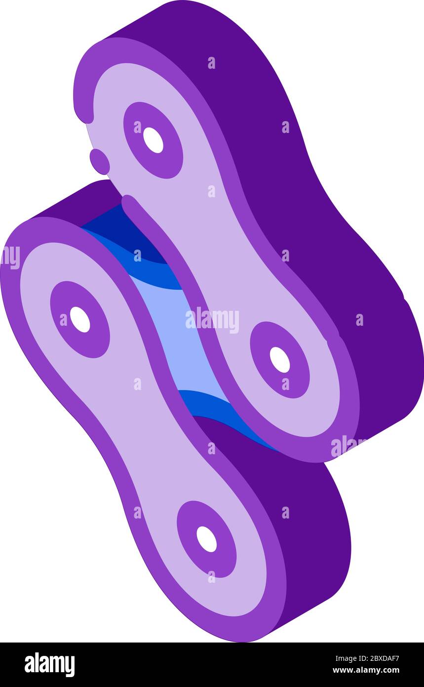Bike Chain Isometric Icon Vector Illustration Stock Vector Image & Art ...