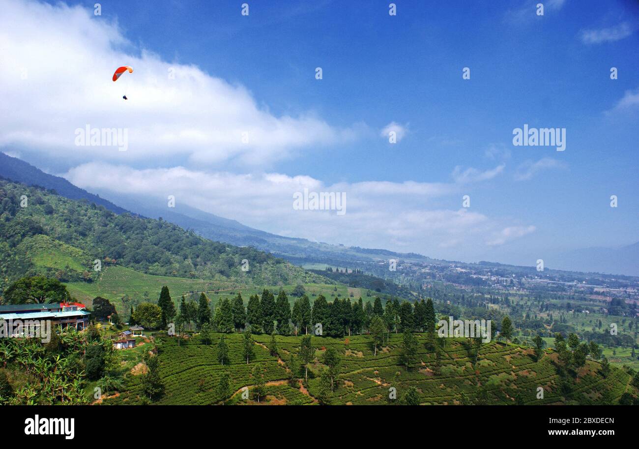 Puncak View, Cisarua, Bogor, West Java, Indonesia Stock Photo