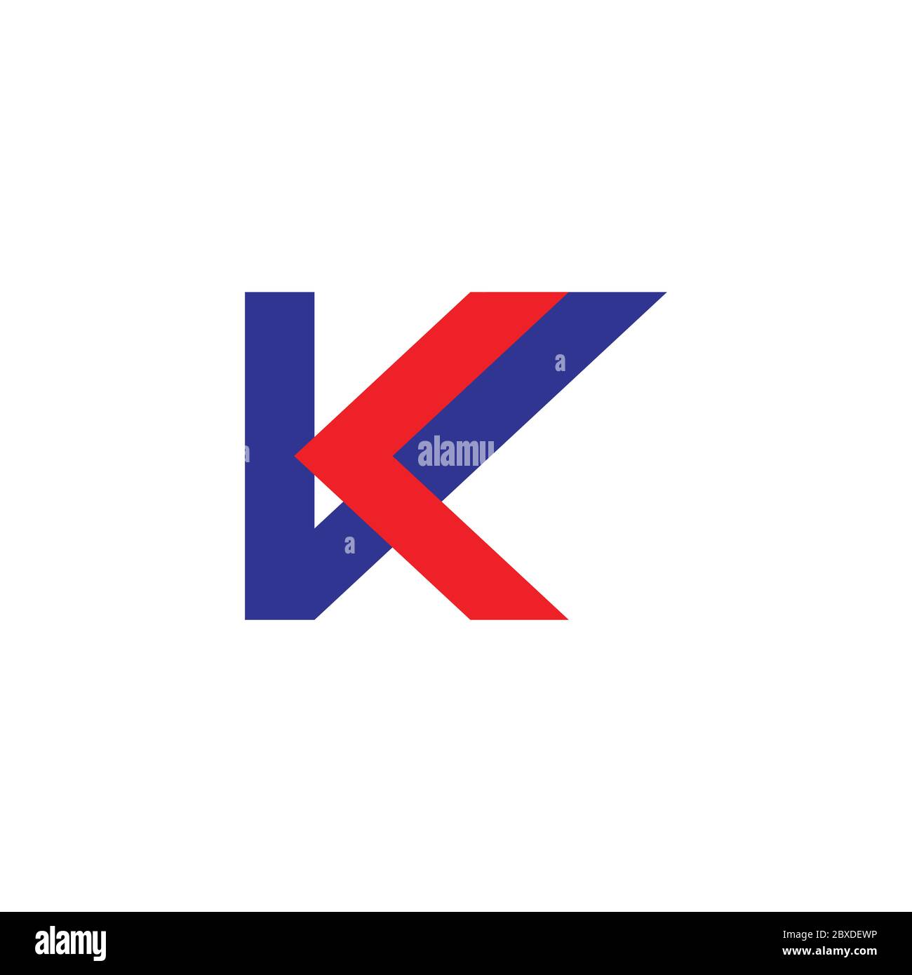 letter vk colorful geometric line logo vector Stock Vector Image & Art ...