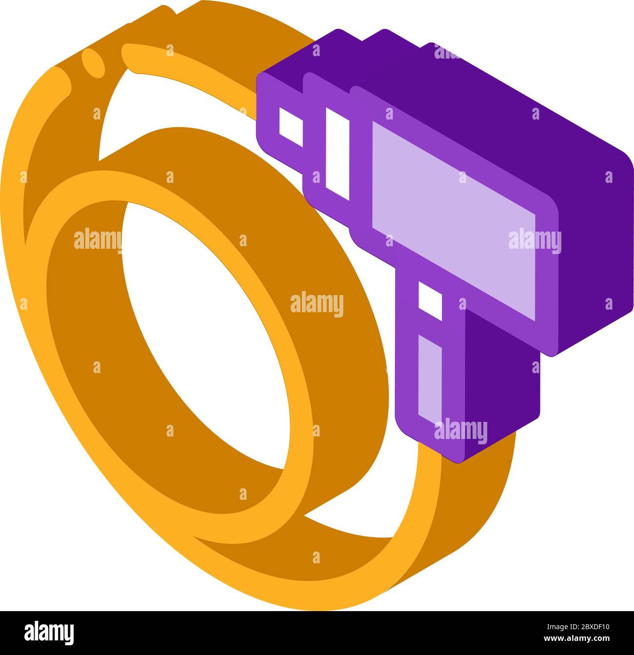 Bike Lock Isometric Icon Vector Illustration Stock Vector Image & Art