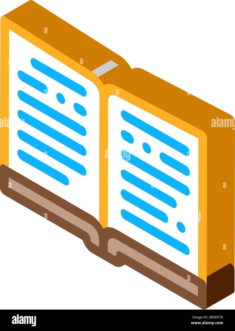 open book isometric icon vector illustration Stock Vector Image & Art ...