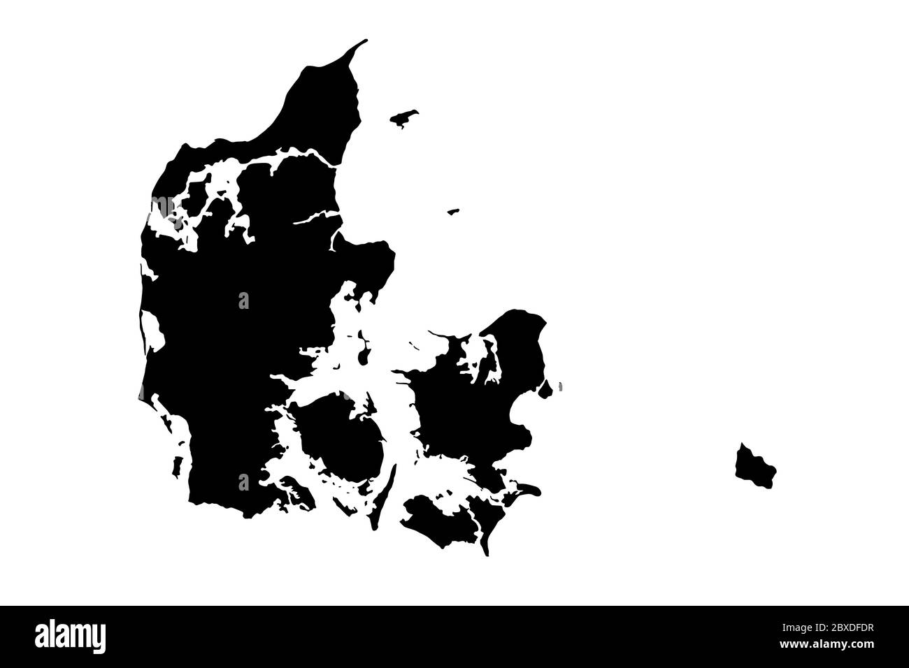 Denmark map with gray tone on  white background,illustration,textured , Symbols of Denmark,vector illustration Stock Vector