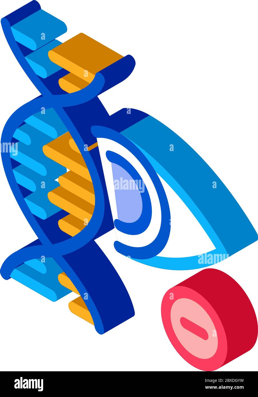 High Chance of Eye Isometric Icon Vector Illustration Stock Vector ...