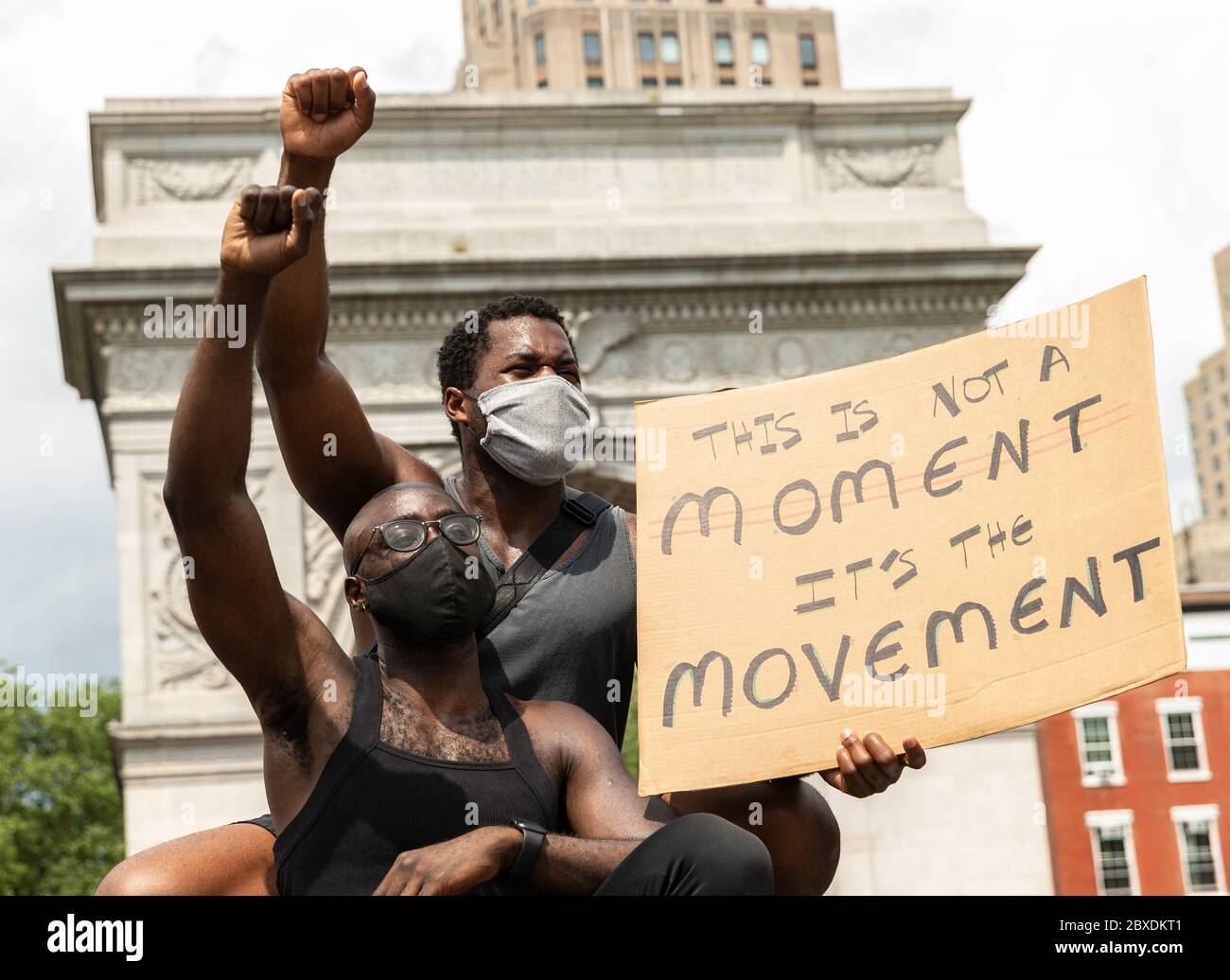 Blm Rally New York, United States. 06th June, 2020. Protesters gathering for ...