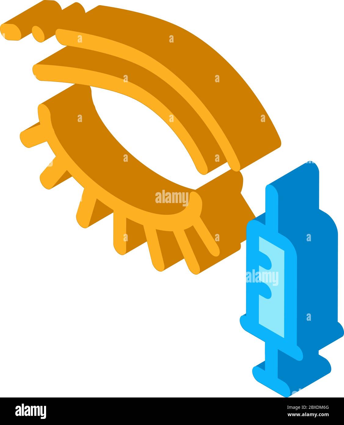 eye injection isometric icon vector illustration Stock Vector Image ...