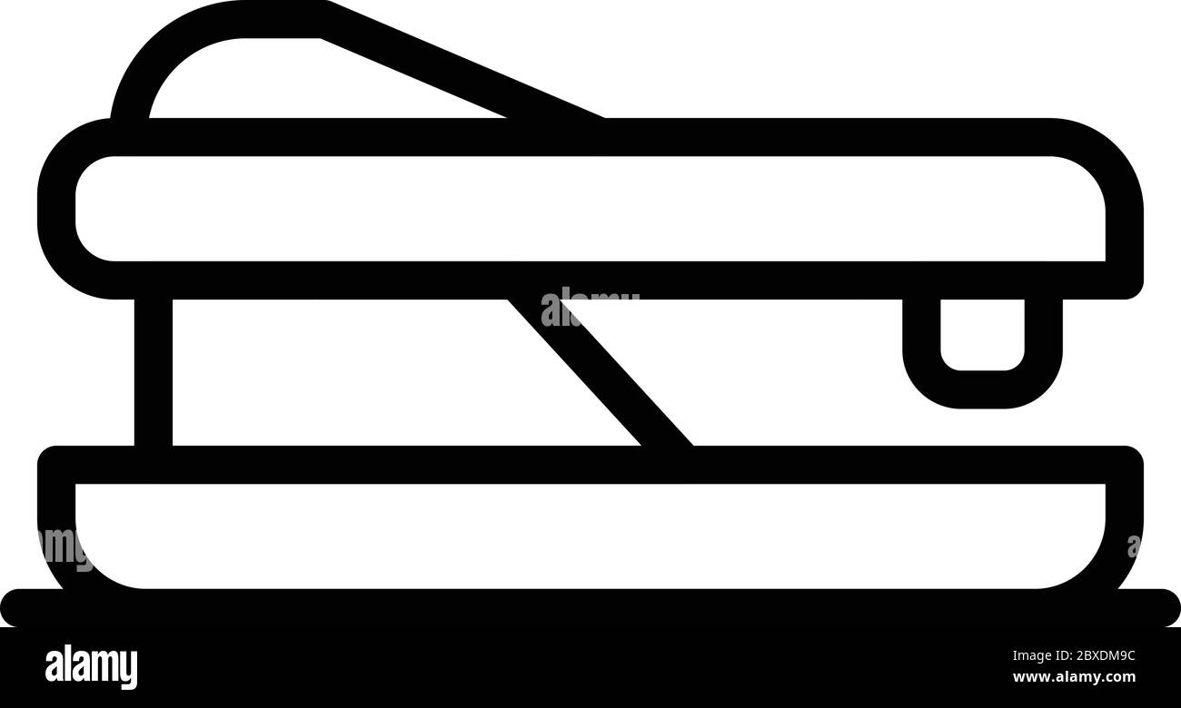 Stapler icon, outline style Stock Vector