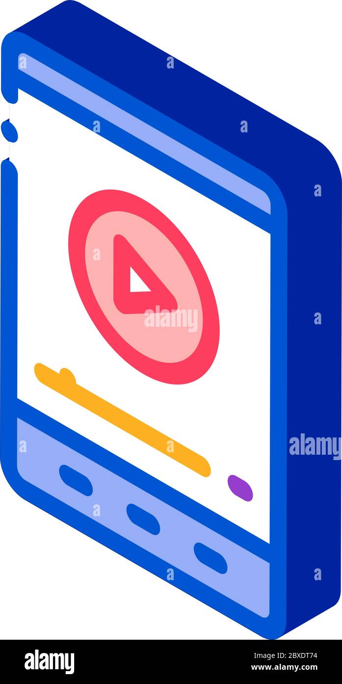 music player isometric icon vector illustration Stock Vector Image ...