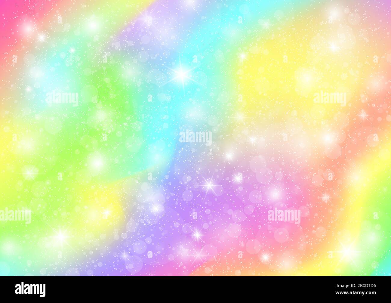 Rainbow pastel background with sparkles, for the little mermaid ...