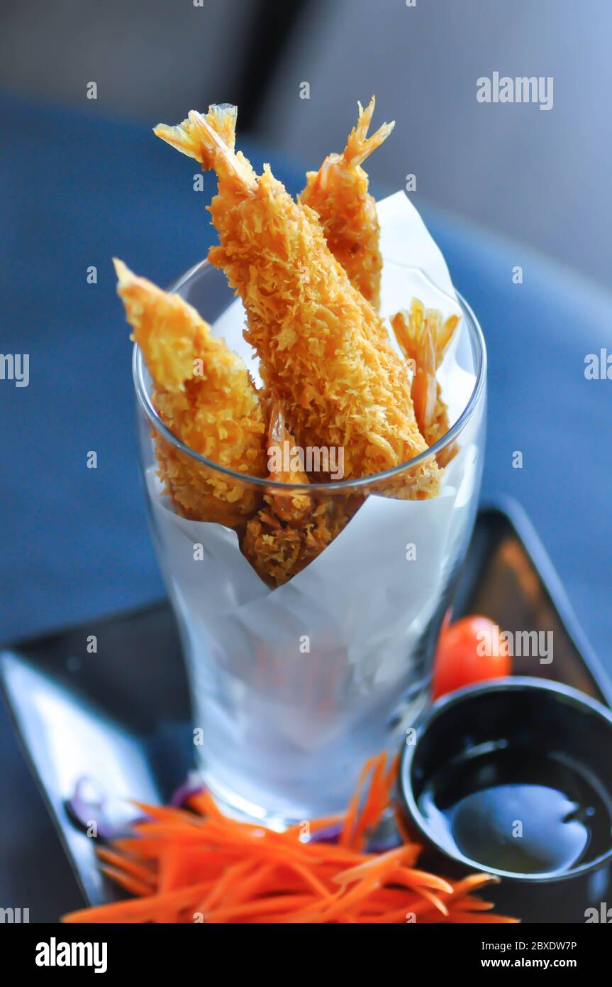 fried shrimp, tempura or deep fried shrimp Stock Photo Alamy