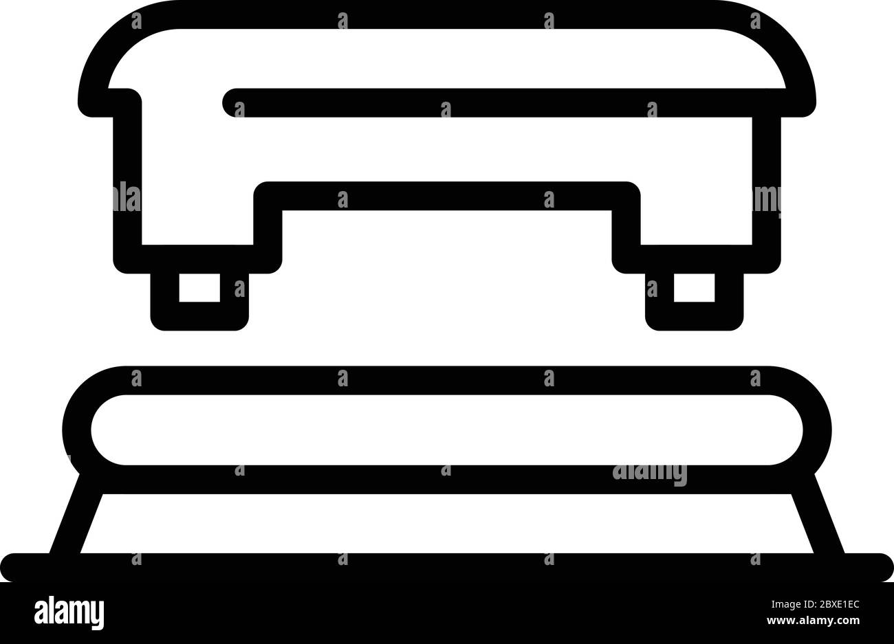 Hole puncher icon, outline style Stock Vector