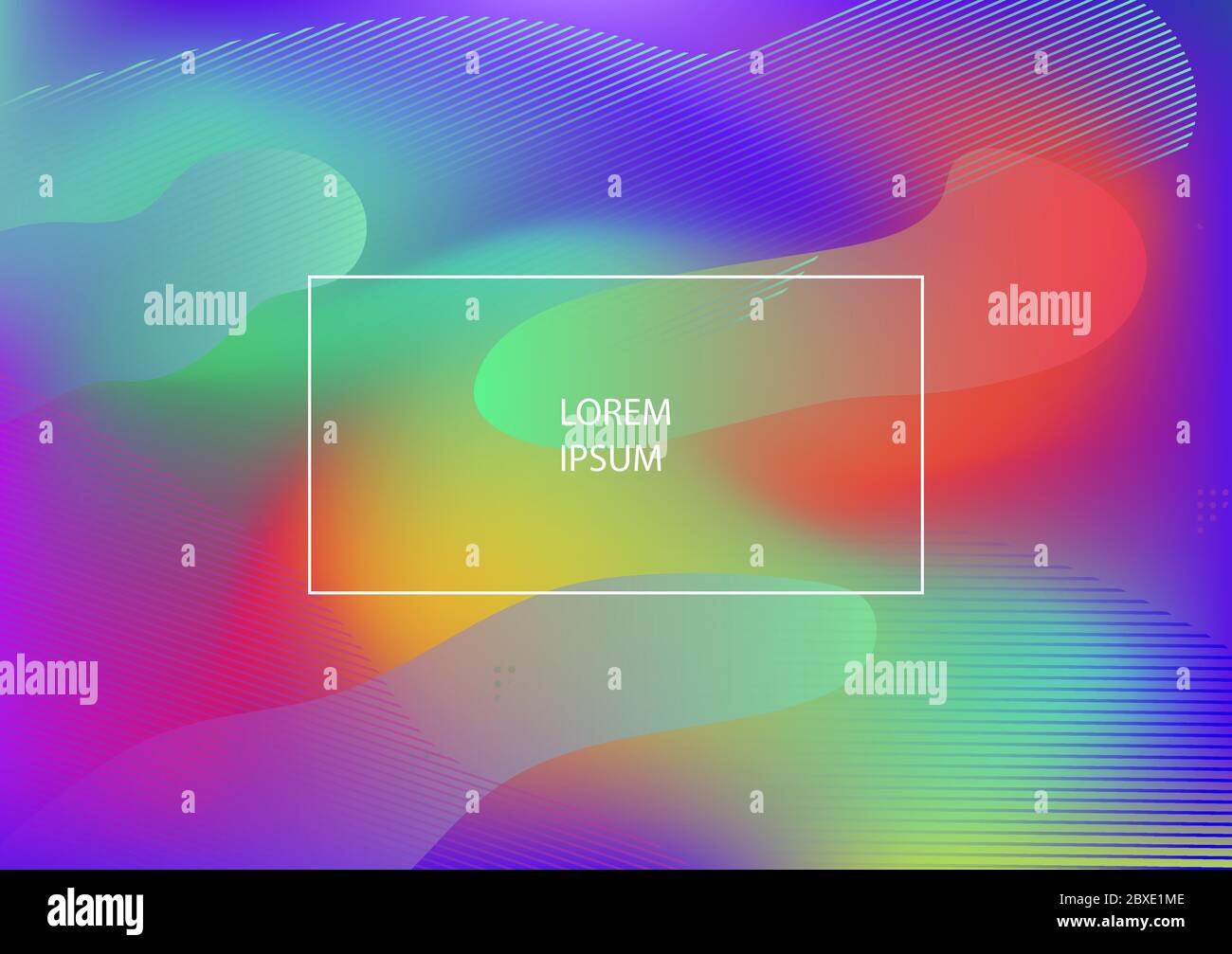 Multicolored, dark Colorful geometric background. Fluid shapes composition Stock Vector