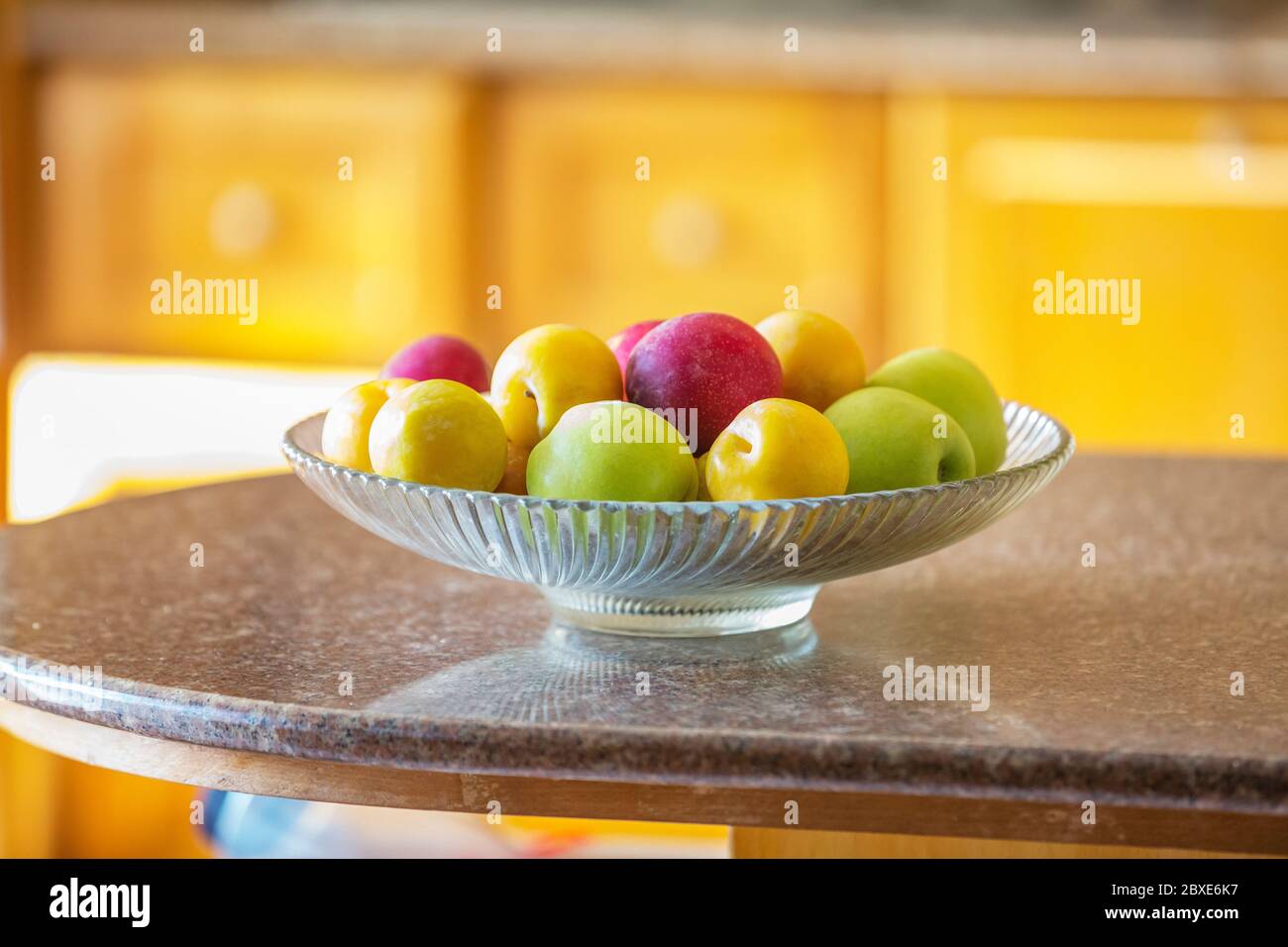 bowl full of fresh fruits. Stock Photo