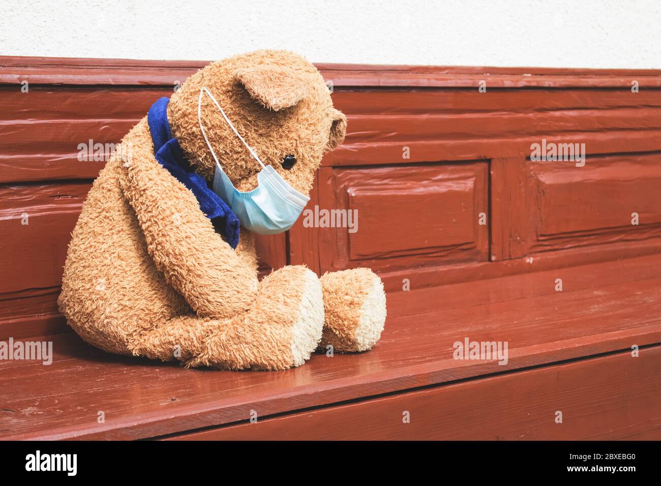 sad bear plush