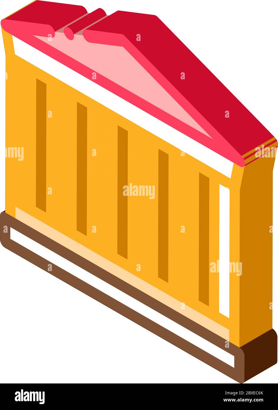 greek columns building isometric icon vector illustration Stock Vector ...