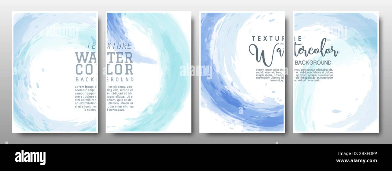 Set of background circle splash stain pastel blue. Vector template used as being an element in the decorative design of banner, cover, poster, card, a Stock Vector
