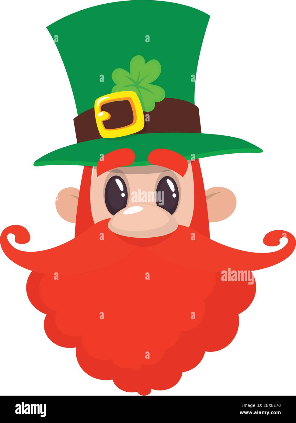 leprechaun irish character icon vector illustration design Stock Vector