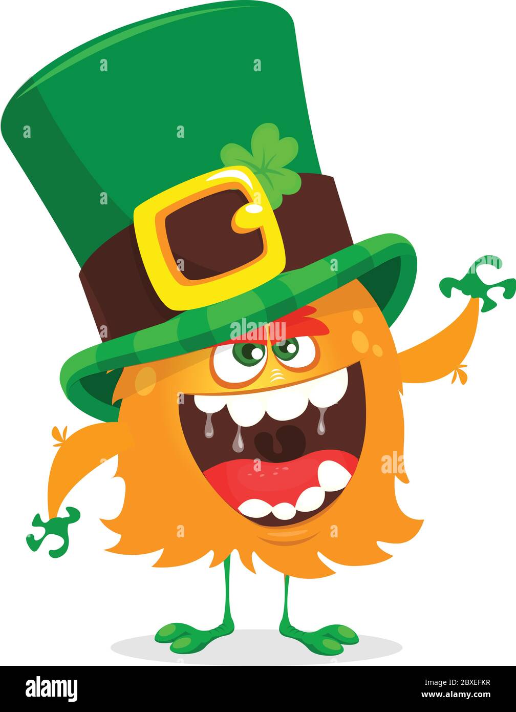 Leprechaun St Patricks Day Cartoon Character Stock Vector Image & Art -  Alamy