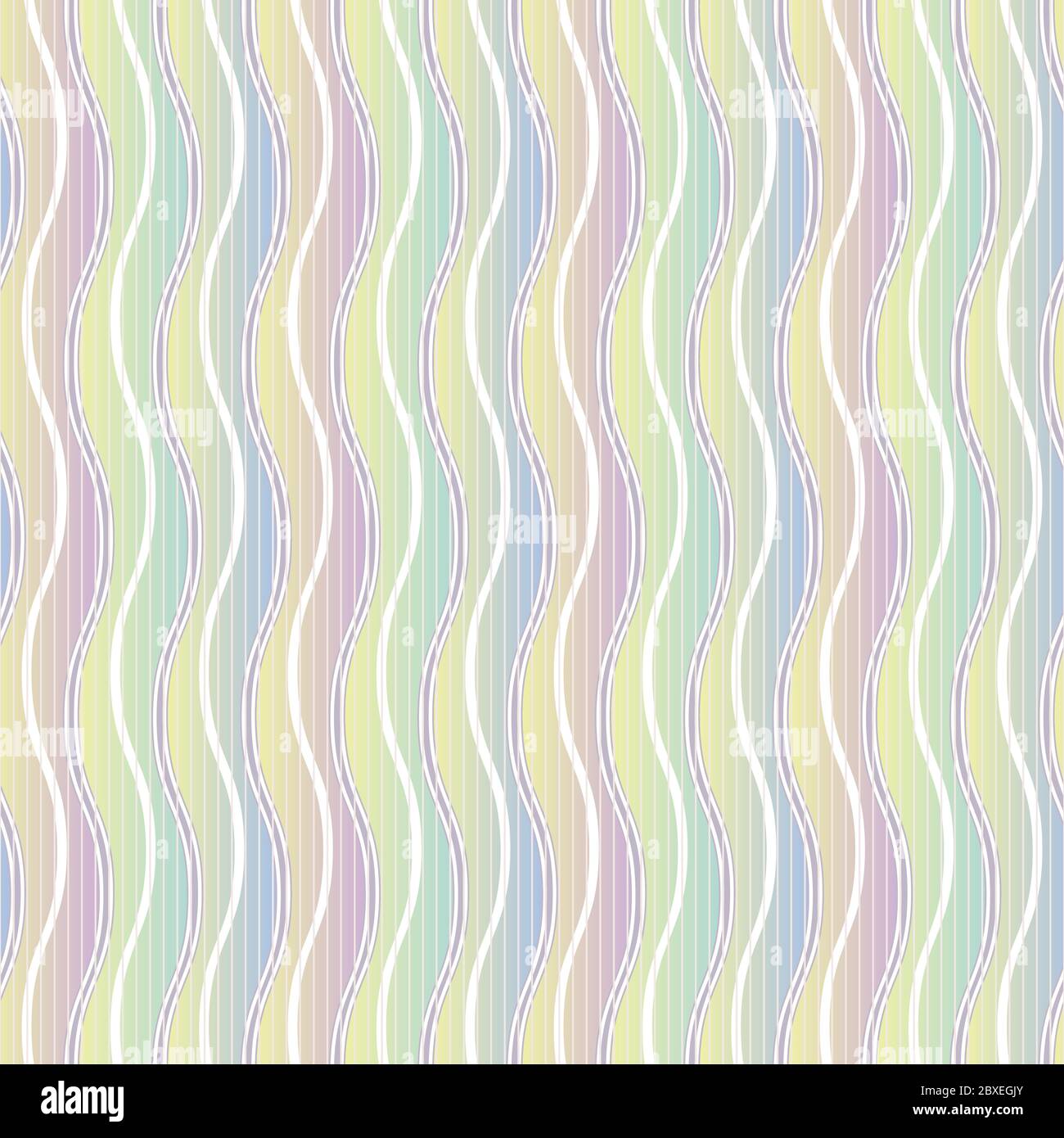 striped seamless vector pattern in pastel ombre Stock Vector