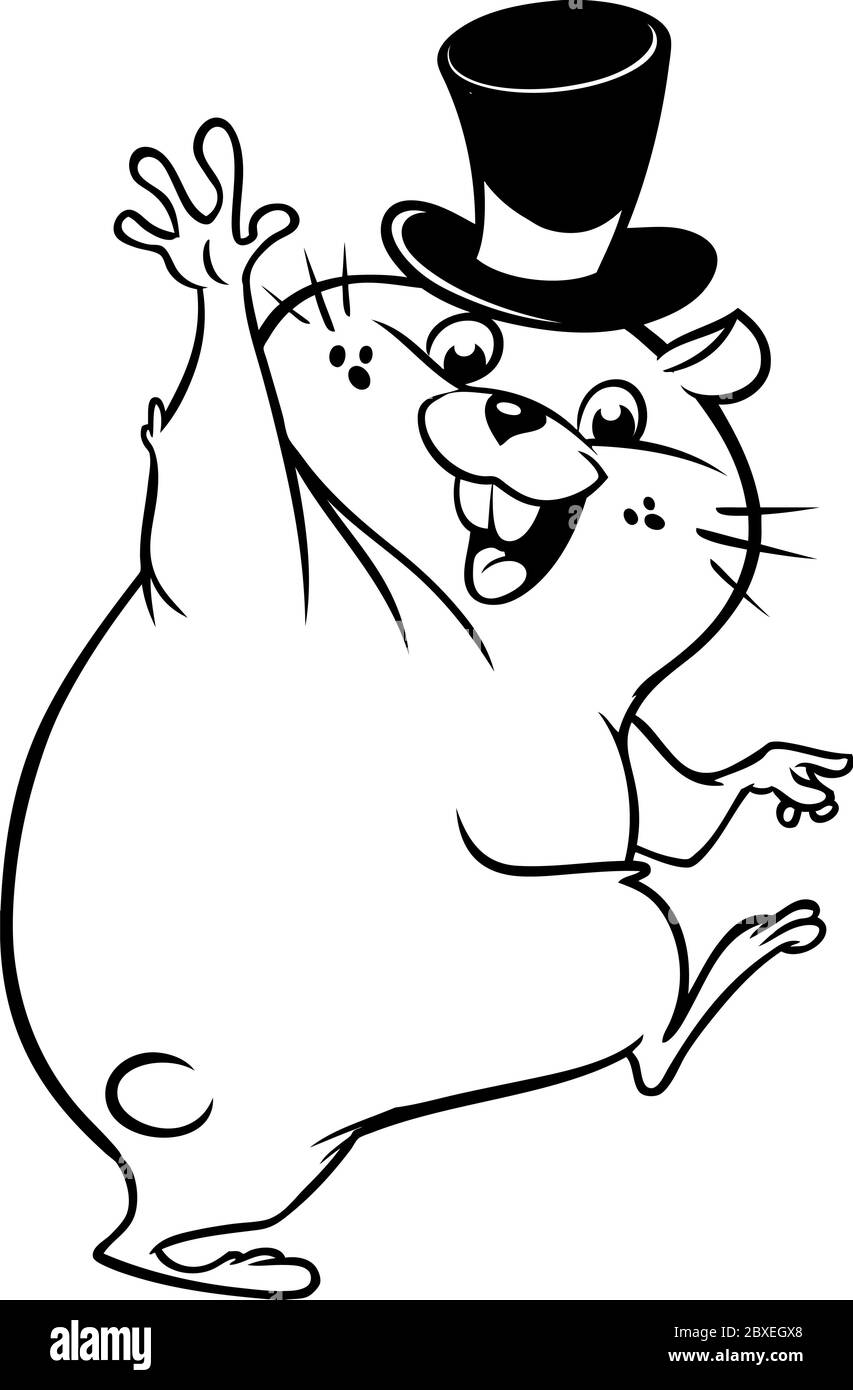 Groundhogs Day Clipart Black And White Free