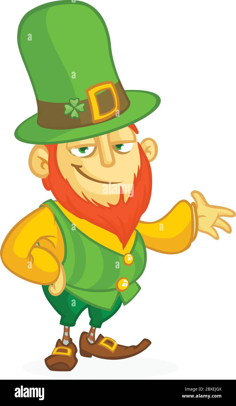 Cartoon funny Leprechaun. Vector illustration. St. Patrick's Day Stock  Vector Image \u0026 Art - Alamy, image size:807x1390