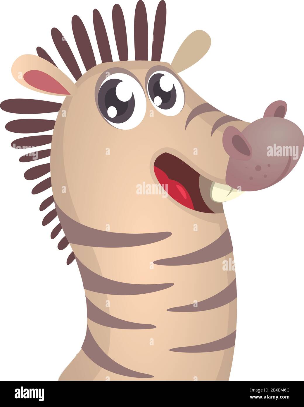 Happy cartoon zebra. Vector illustration Stock Vector Image & Art - Alamy
