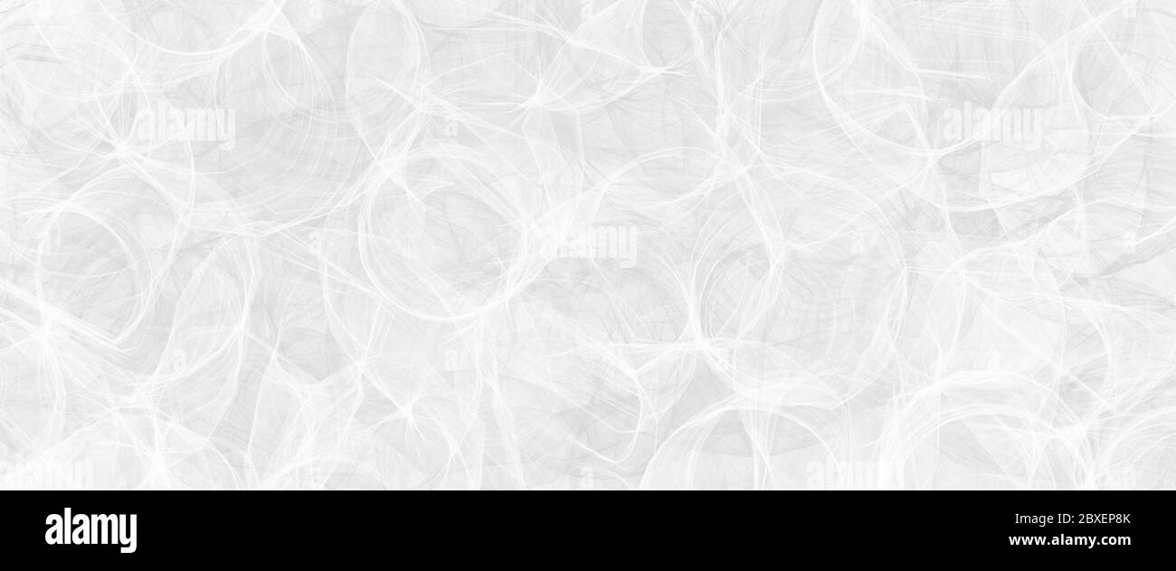 Abstract modern white background pattern with texture and faint detailed circle swirl pattern Stock Photo