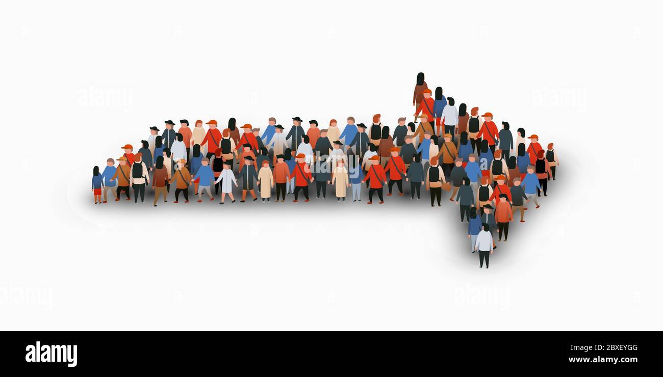 Big crowd of people Cut Out Stock Images & Pictures - Alamy