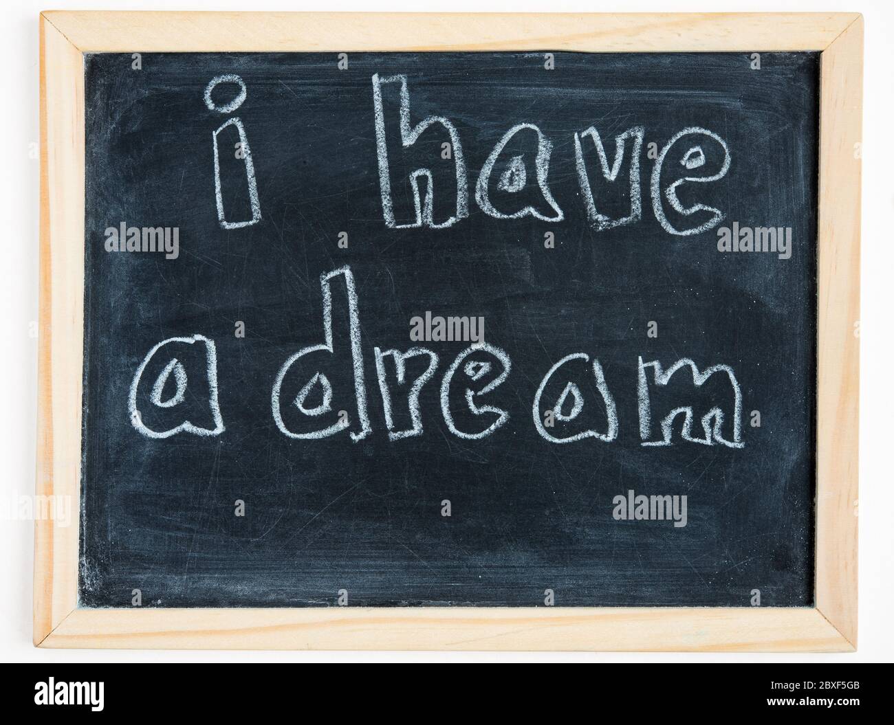 I have a dream written on chalkboard. Concept for kid inspiration Stock Photo Alamy