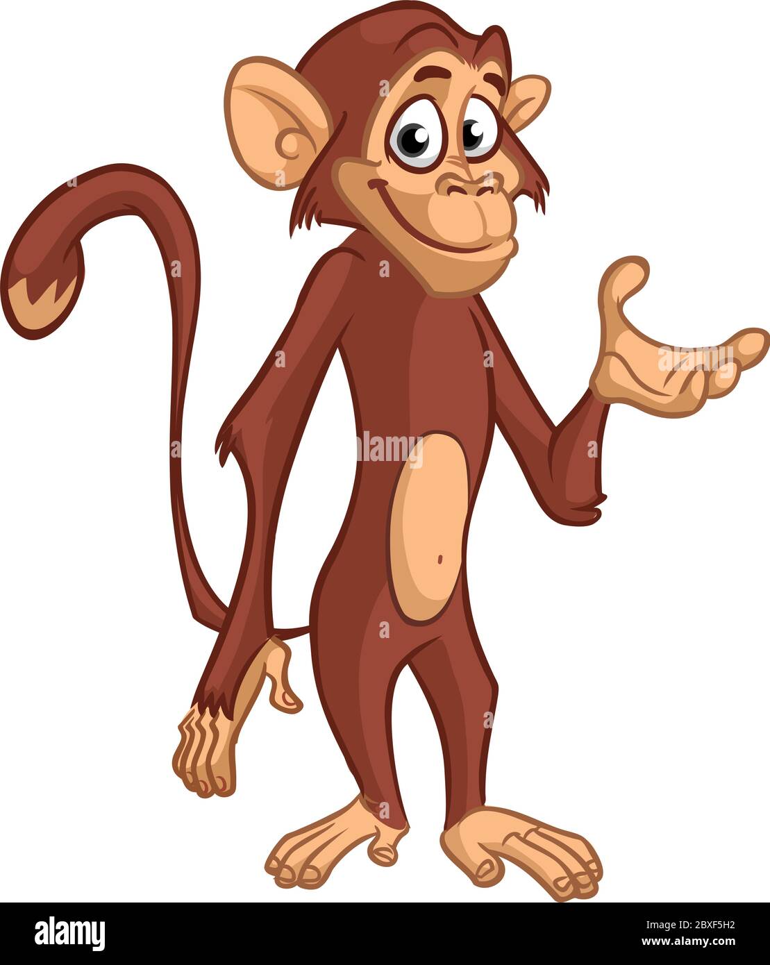 Cartoon monkey chimpanzee. Vector illustration of happy monkey character Stock Vector Image & Art - Alamy Cartoon monkey chimpanzee. Vector illustration of happy monkey character Stock Vector Image & Art - Alamy