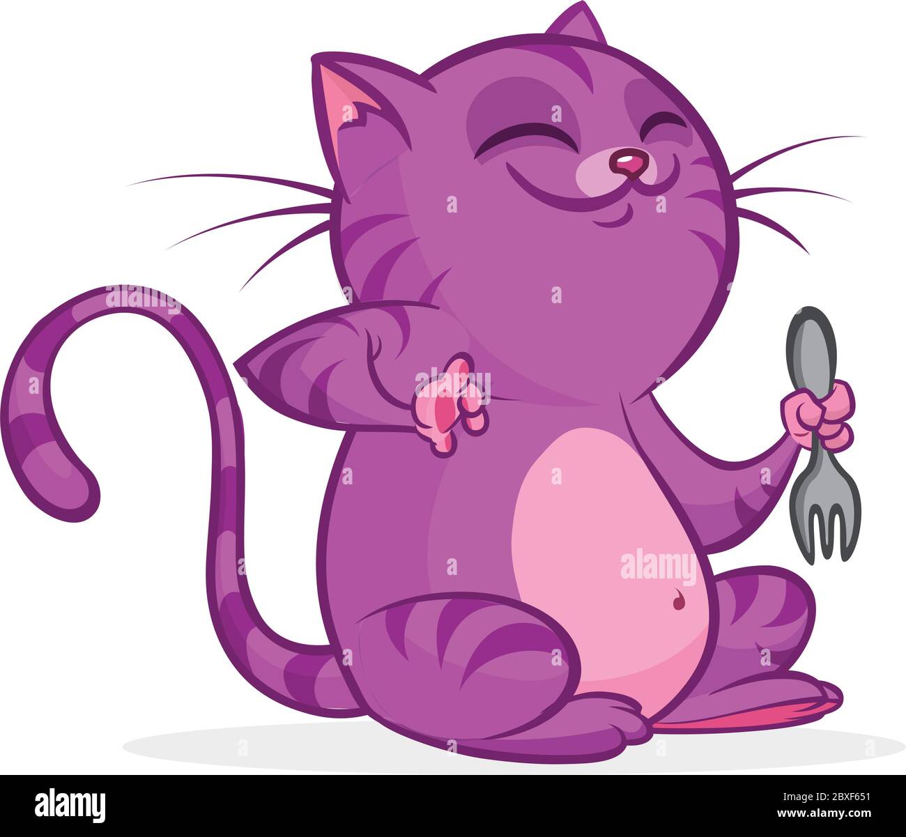 Fat Cat Realistic Cartoon Illustration with Human-like Body Angry Face.  Stock Illustration - Illustration of domestic, digitally: 271620449