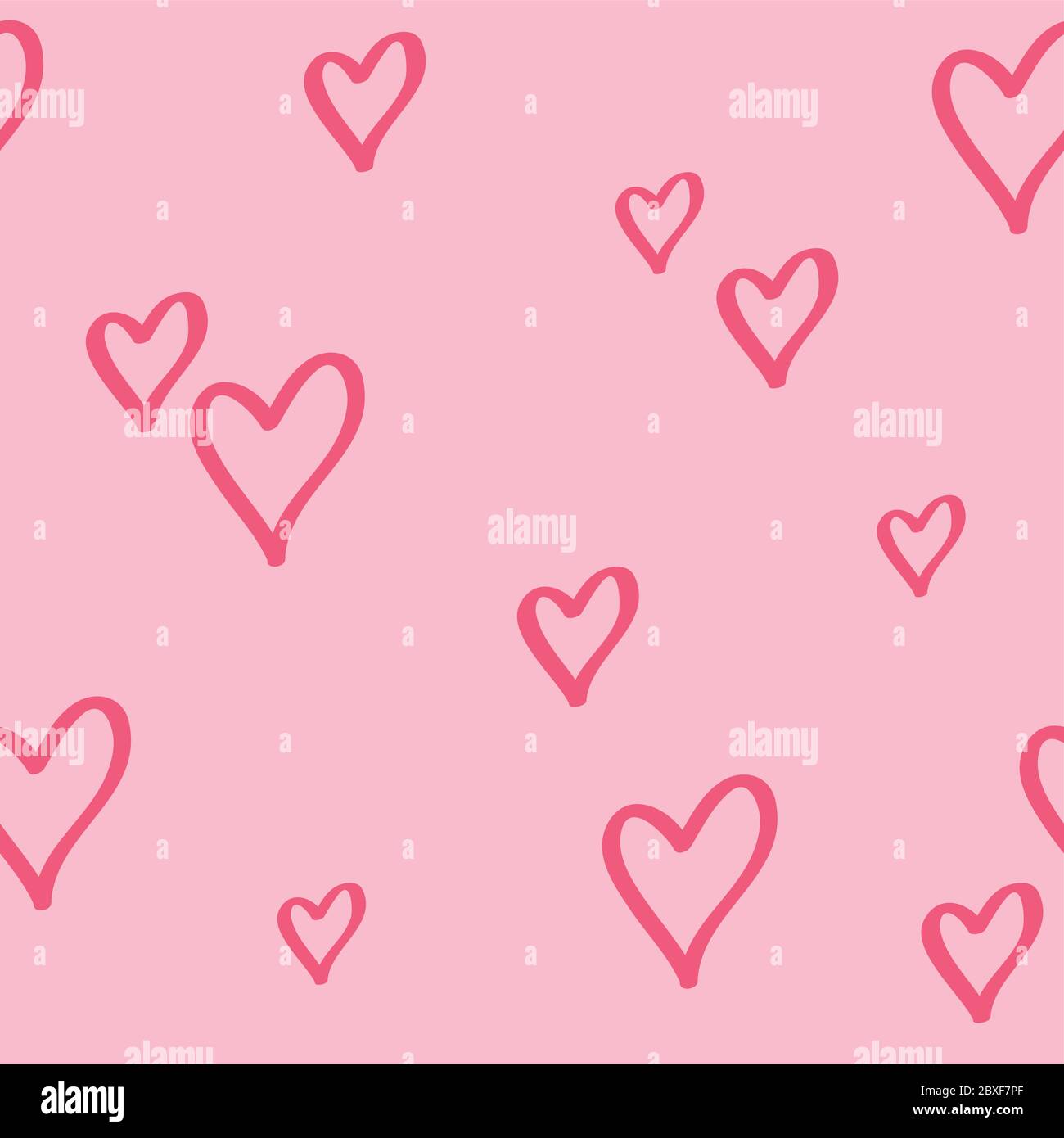 seamless pattern pink heart love design vector illustration EPS10 Stock ...
