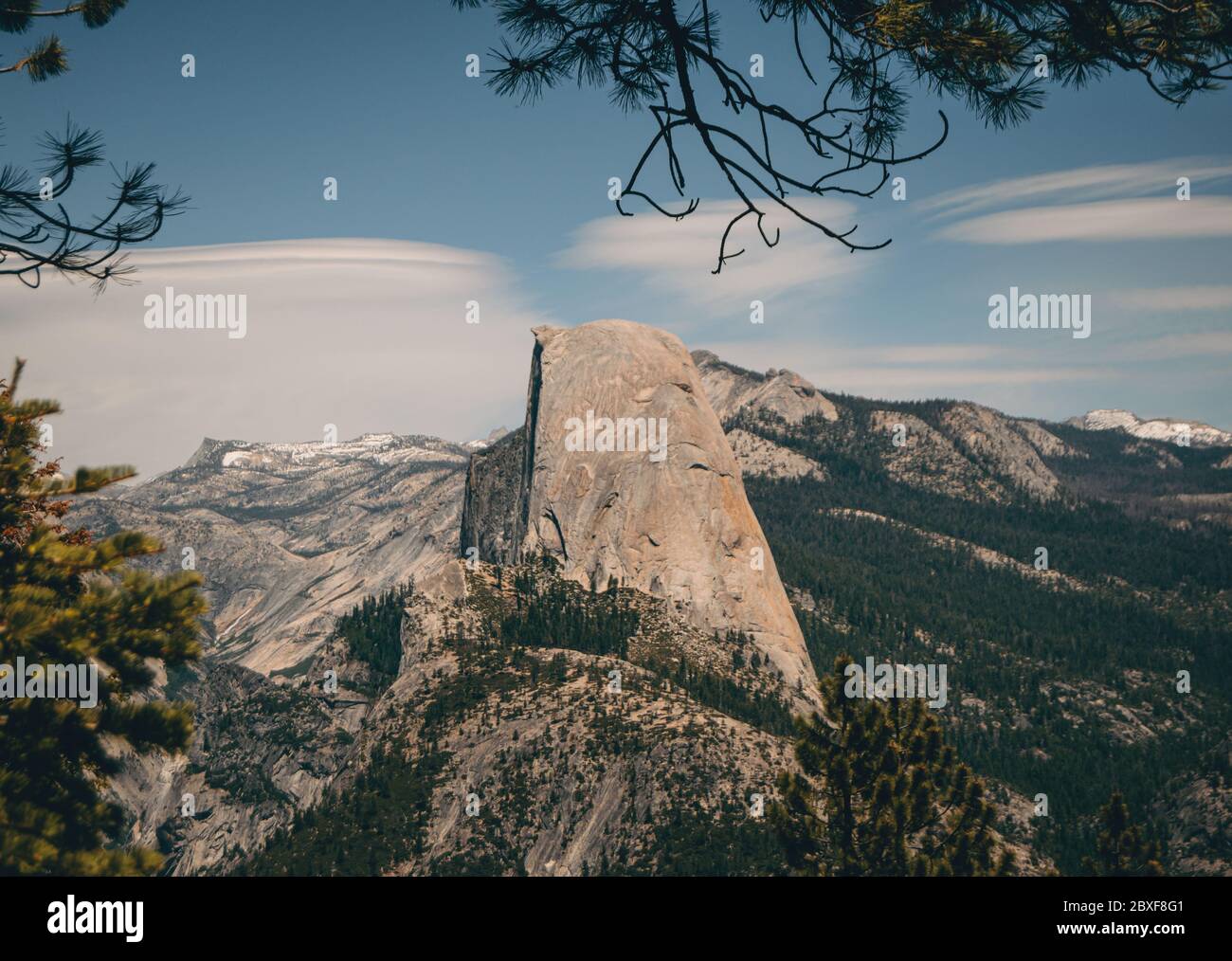 Half Dome in Yosemite National Park Stock Photo