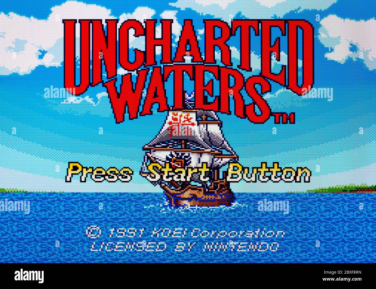 Uncharted Waters - SNES Super Nintendo - Editorial use only Stock Photo -  Alamy