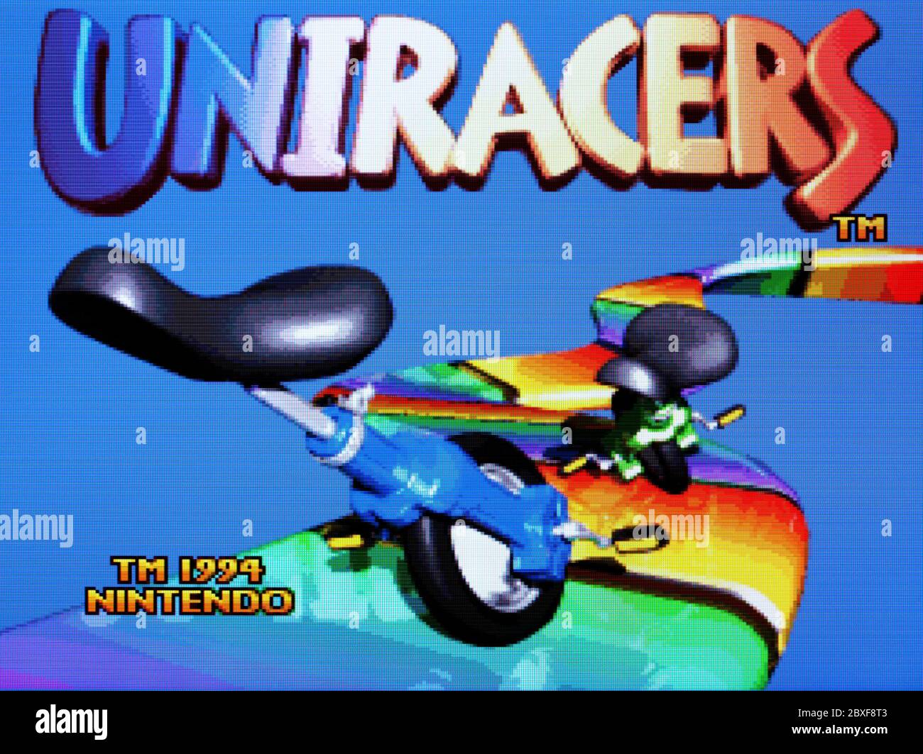 Uniracers - SNES Super Nintendo - Editorial use only Stock Photo - Alamy