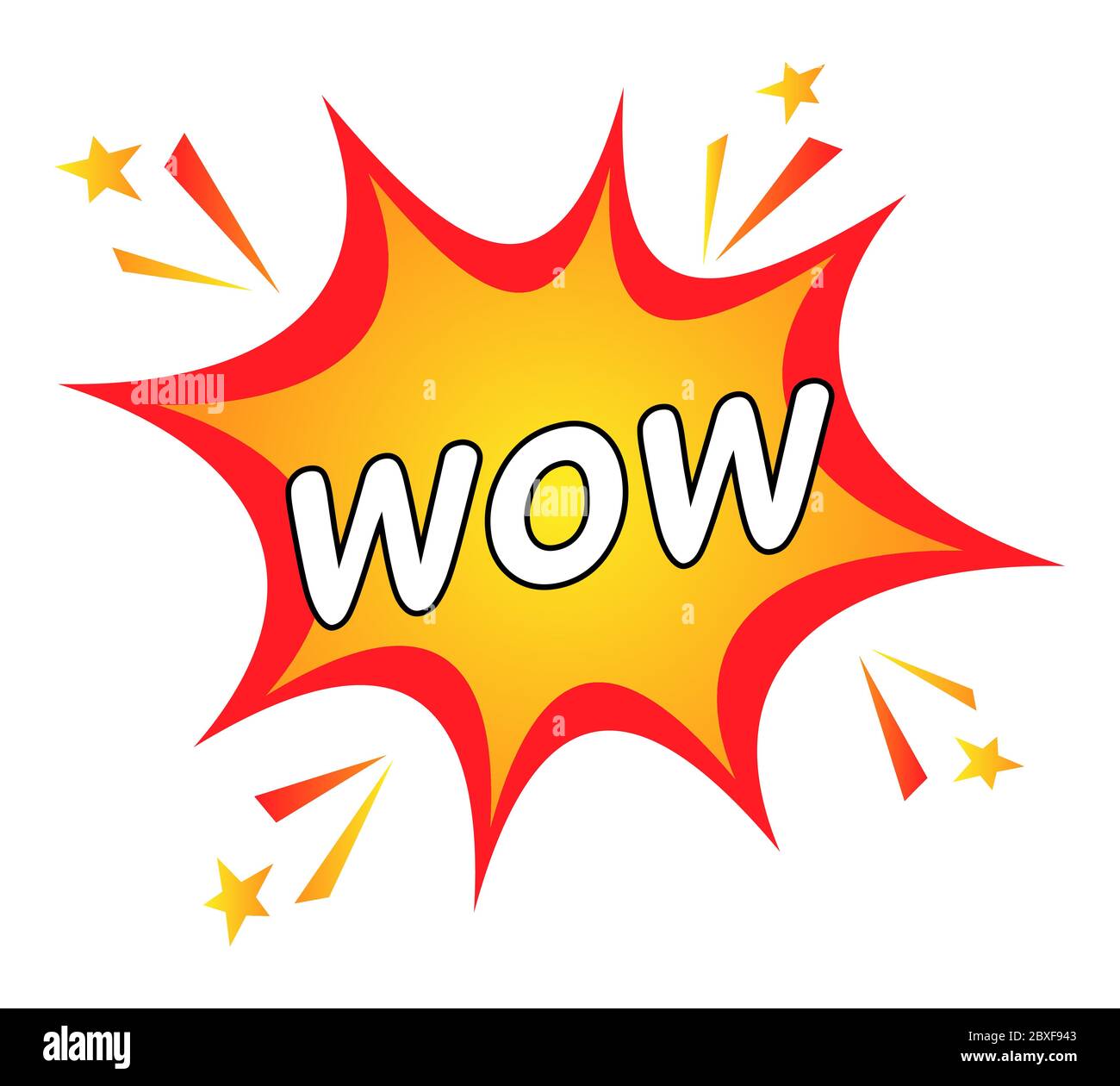 Wow Expression in Pop Art Comic Style Stock Vector Image & Art - Alamy