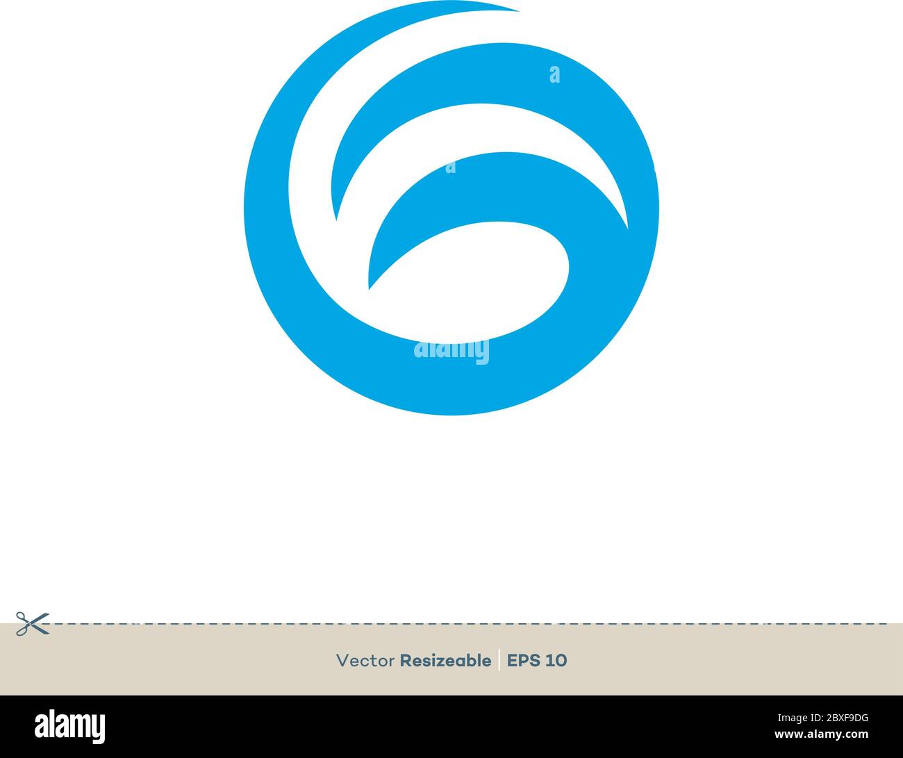 Blue Globe Vector Logo Template Illustration Design. Vector EPS 10. Stock Vector