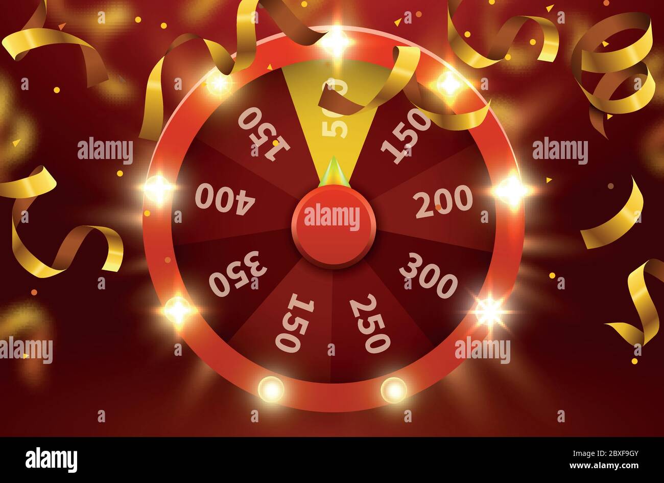 Wheel of luck or fortune. Gamble chance leisure. Colorful gambling