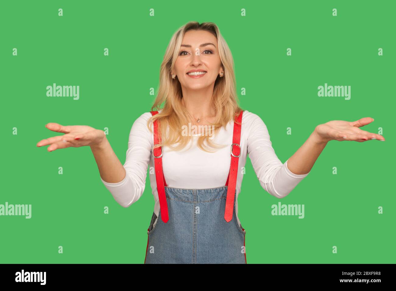 Woman inviting arms hi-res stock photography and images - Alamy